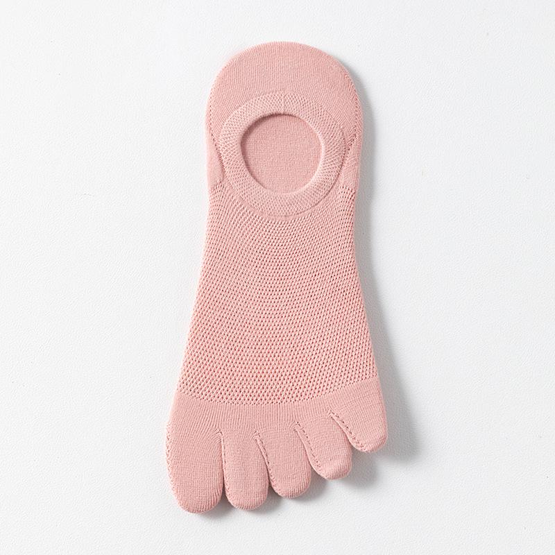 

Women s Invisible Breathable Pure Cotton Toe Socks - Anti-Odor, Sweat-Absorbent, Anti-Athlete s Foot, Summer Short Ladies Boat Socks One Size світло-рожевий колір