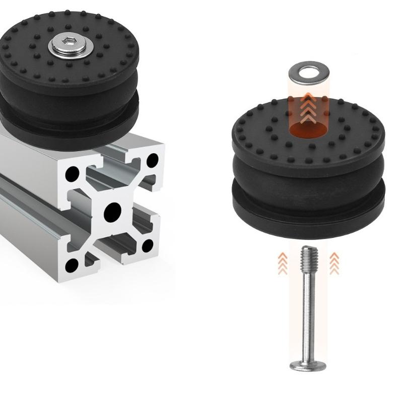 3D Printer Shock Absorption Silicone Feet Anti Vibration Pads Quiet Operation For High Precisions Printing