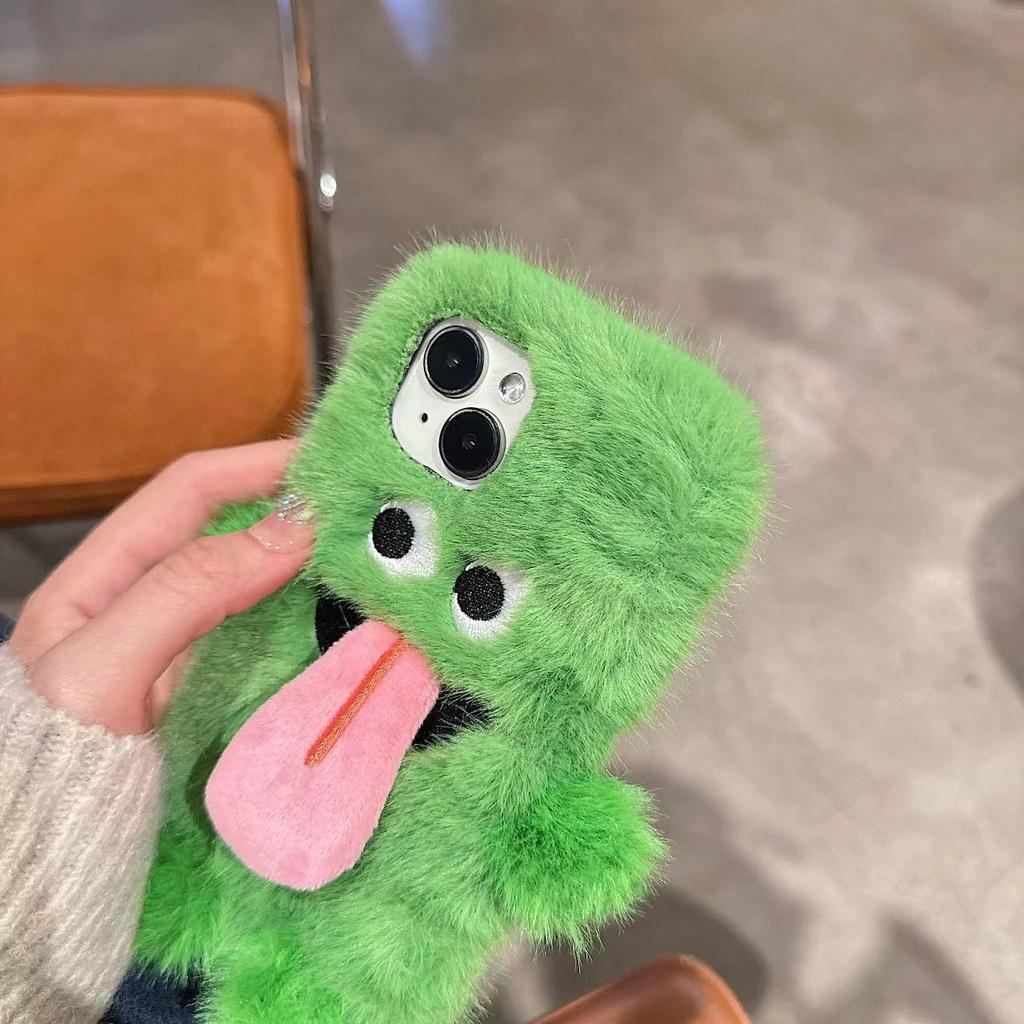 Funny Tongue Sticking Out Monster for Apple 15plus Mobile Phone Case for IPhone16pro Cartoon 14 Personality 13 Female X