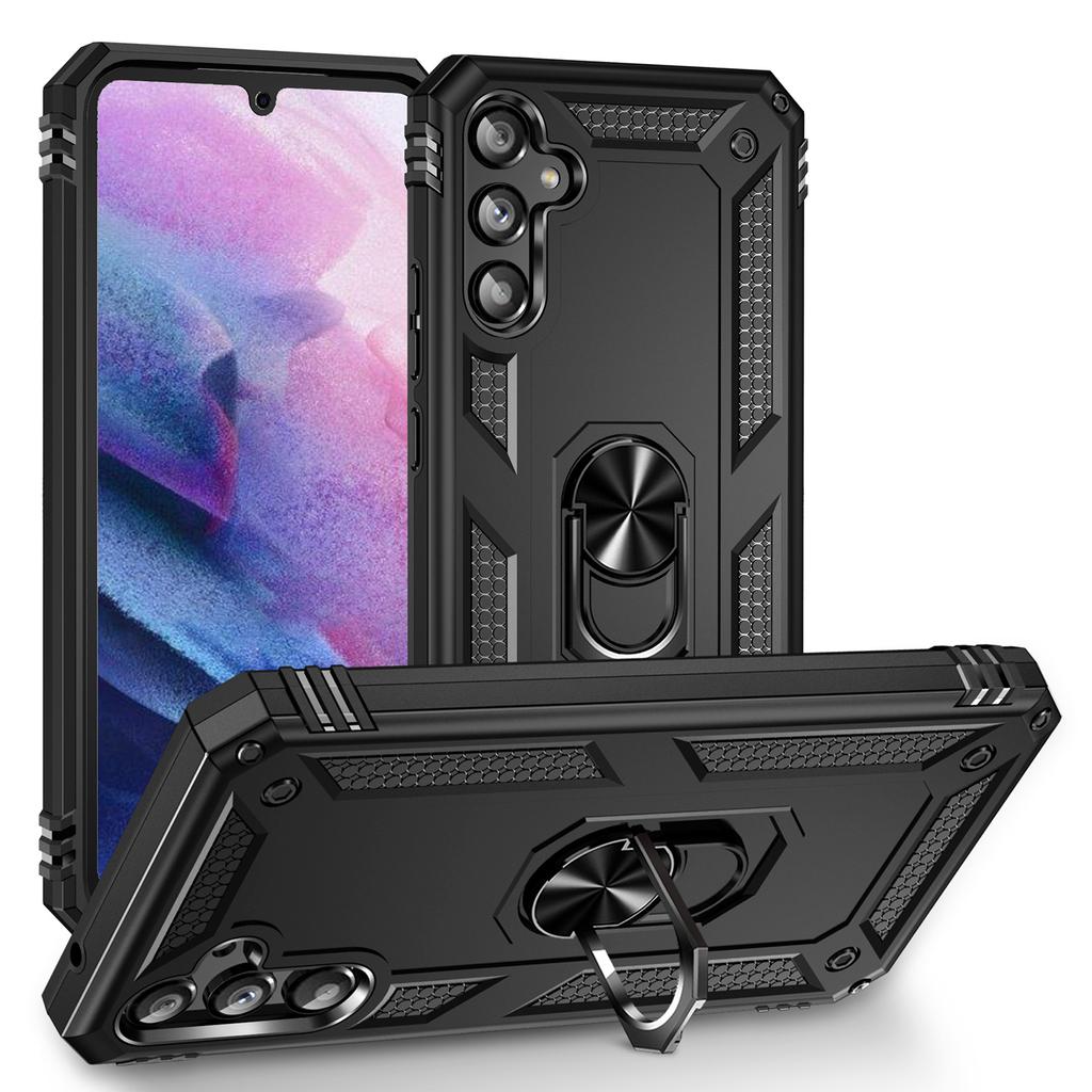 Shockproof Armor Magnetic Case For Samsung Galaxy A34 A24 A14 A54 A13 A33 A71 A51 A52 A53 A33 A04E A32 A53 A21S Metal Ring Cover