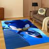 3D S-Sonic Cartoon Hedgehog Game Carpet Rug for Bedroom Living Room Sofa Doormat Home Decor,Kid Area Rug Non-slip Christmas Gift