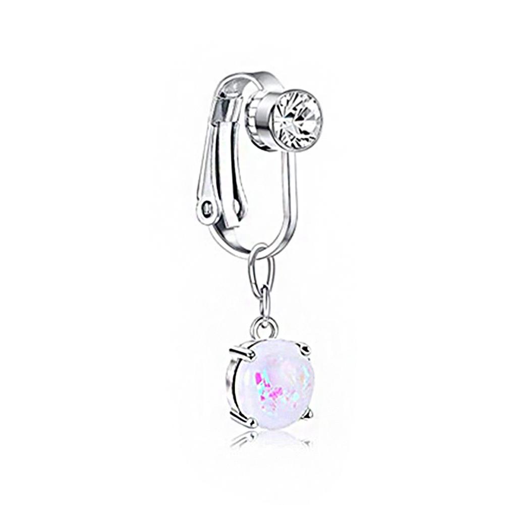 

Faux Snake Belly Ring Clip on Navel Piercing Fake Belly Button Jewelry Body Earrings Cartilage Fashion Accessory