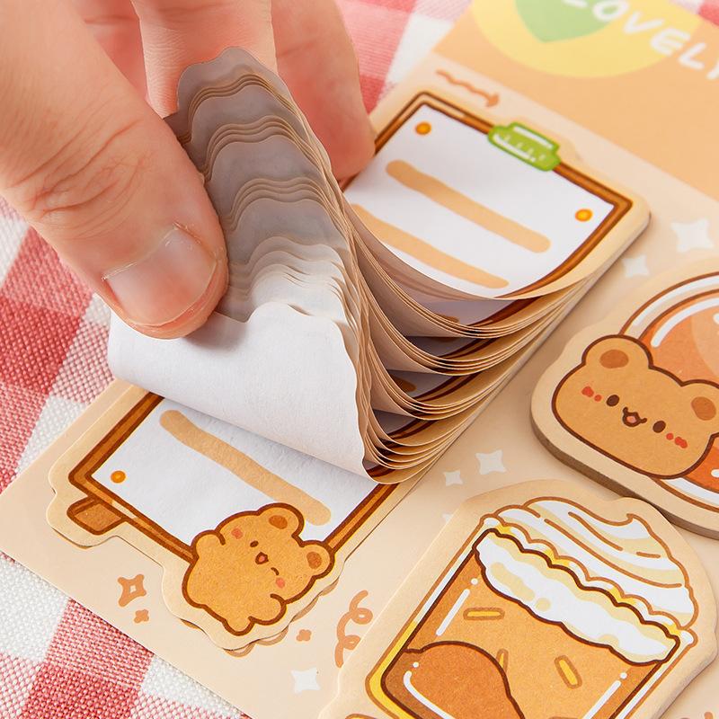 Gift Cartoon Creative Combination Handbook High Looking Note Paper Cute N Times Stickers Decorative Message Lovely Memo Pad