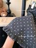 2026 Women's Winter Gray Polka Dot Wool A-line Short Skirt