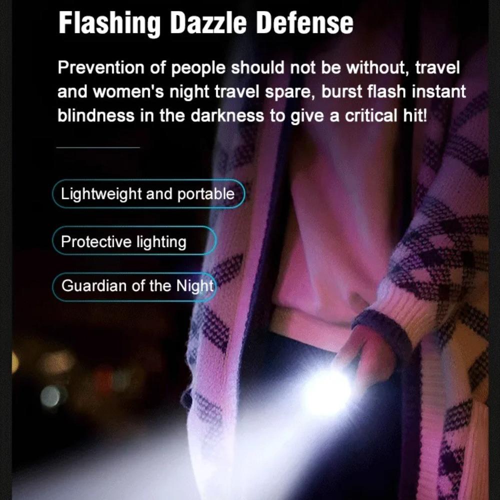 Portable Mini LED Flashlight Powerful 3*Wick Small Pocket Torch Rechargeable Strong Light Lantern Super Bright Cap Clip Lamp