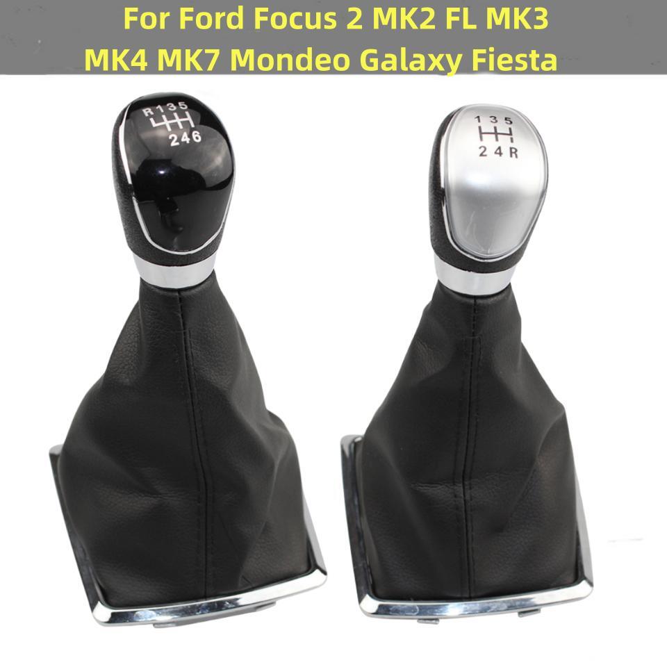 Capa da Bota da Manopla de Mudanças 5/6 Velocidades Para Ford Fiesta MK7 Focus MK2 FL MK3 C-max FL B-max S-max Galaxy MK3 Kuga Transit