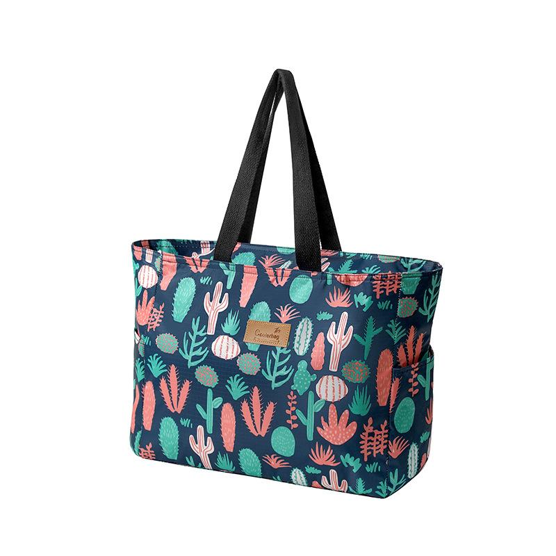 Large Capacity Waterproof Thermal Cooler Bag Women Portable Lunch Travel Picnic Case Insulated Bento Boxes Pouch Food Bags