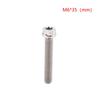 Versatile M6 Titanium Flanged Hexagon Head Bolts Suited for Bike Moto Car Projects