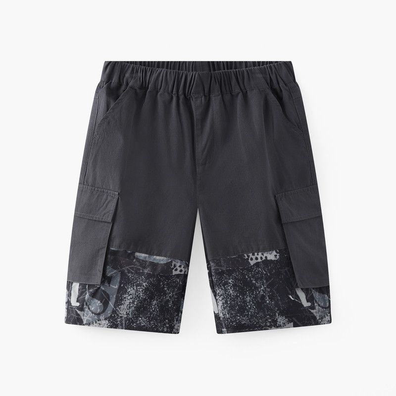 Mqd Children s Clothing Boys Casual Shorts Summer New Style Children s Cargo Pocket Shorts Sports Pants Carbon Black 140