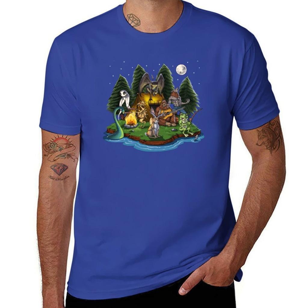 Cryptozoology Cryptids Camping Tshirt plain sports fans boys whites heavyweights mens graphic tshirts big and tall