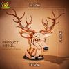 Non-Toxic Moc Creative Wolf Deer Eagle Head Model Building Blocks Animal Pendant Wall Decor Wall Hanging Sculpture Home Decor Toy