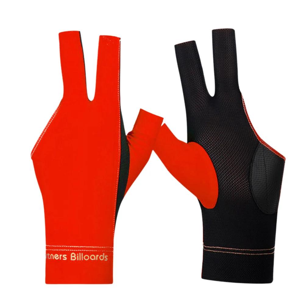 Open Fingers Pool Gloves Non-Slip Spandex Snooker Billiards Match Gloves Left/Right Hand Pool Cue Gloves Billiard Accessories