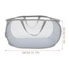 Portable Large Capacity Foldable Mesh Laundry Basket Hamper for Dirty Clothes Linen Towels Home Dorm Hotel Travel Space Saving