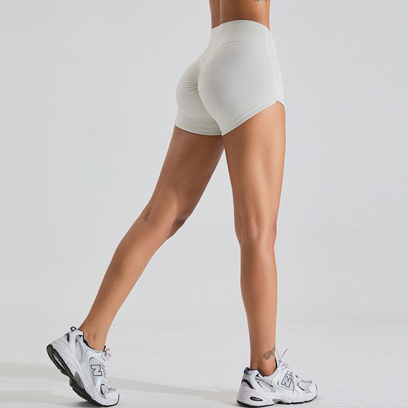 

Fashion Nude Feel Peach Hip Yoga Pants Women s Dance Zero-Sense Hot Pants No Embarrassment Line Summer Shorts Exercise Workout Pants Lime White S