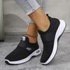 Fashion Womne's Spring Autumn Lightweight Running Sports Shoes Fashion Knit Mesh Casual Sneakers Woman Breathable Slip On Walking Shoes