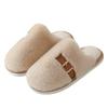 2025 winter new casual flat bag head Mao Mao shoes student Korean version simple indoor home cotton slippers