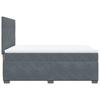 Boxspringbett mit Matratze Dunkelgrau 140 x 190 cm Samt