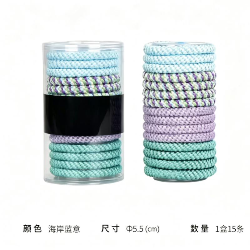 15pz Elastici per Capelli Alta Elasticità Stile Erling Haaland, Nuovi Colori Estivi Coordinati Accessori per Capelli Versatili Premium Porta Coda