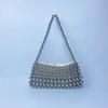 New retro pearl chain handwoven beaded armpit niche design simple portable shopping portable small bag