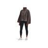 Under Armour Solid Color Spliced Stand Collar Zip Jacket Women Jackets Brown 1373659-176