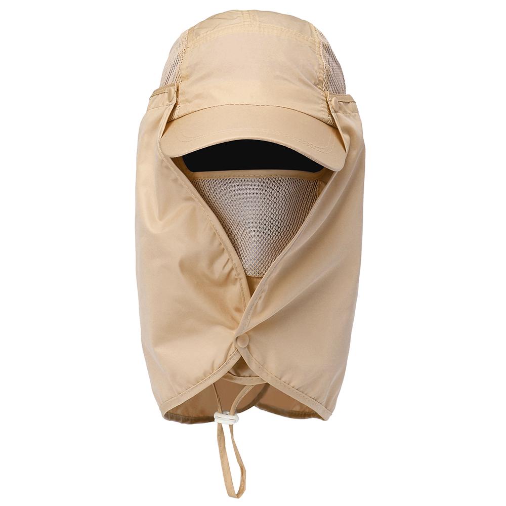 Outdoor Sport Wander Visierhut UV-Schutz Gesicht Nackenabdeckung Angeln Sonne   Sonnenhut mit Gesichtsschutz