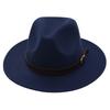 Children'S Top Hat Belt Buckle Catwalk Felt Hat Parent-Child Outdoor Woolen Hat Jazz Hat Men And Women