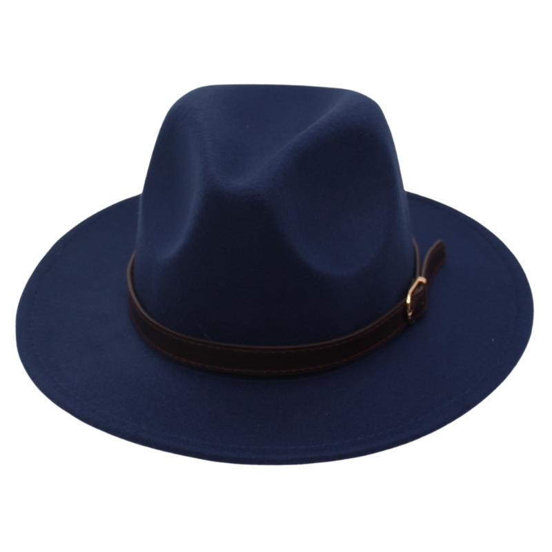 Cappello a Cilindro per Bambini Fibbia per Cintura Cappello in Feltro da Sfilata Cappello di Lana da Esterno Genitore-Figlio Cappello Jazz Uomini e Donne