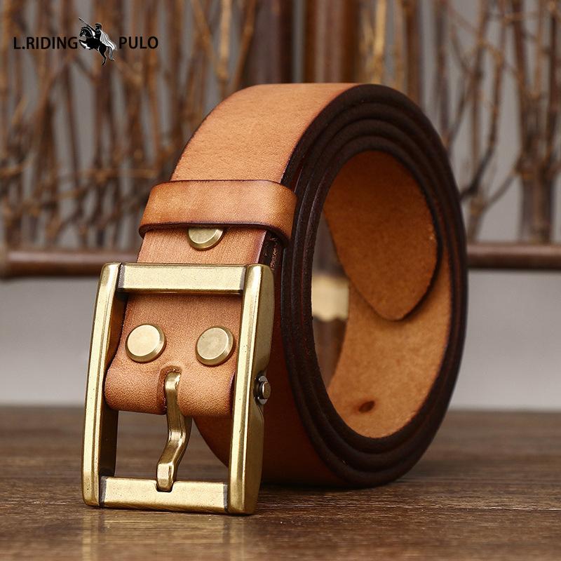 

Ретро Потовщений Натуральна Шкіра Коров яча Шкіра Ремінь Чоловічий Натуральна Шкіра Трендовий Всесезонний Джинсовий Ремінь 100cm чорний