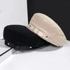 Winter Trendy Single Color Autumn For Girls Painter Hat Keep Warm Octagonal Cap Buckle Beret Women Caps Painter Hat