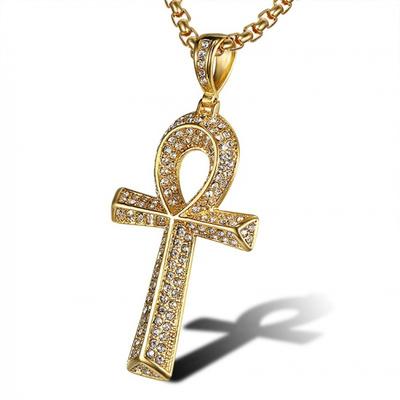 Egyptian Ankh Key Pendant Hip Hop Unisex Stainless Steel Cast Necklace Egyptian Ankh Key..