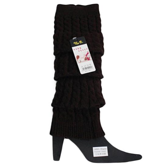 Women Winter Warm Crochet Knit High Knee Leg Warmer Leggings Boots Decor Socks