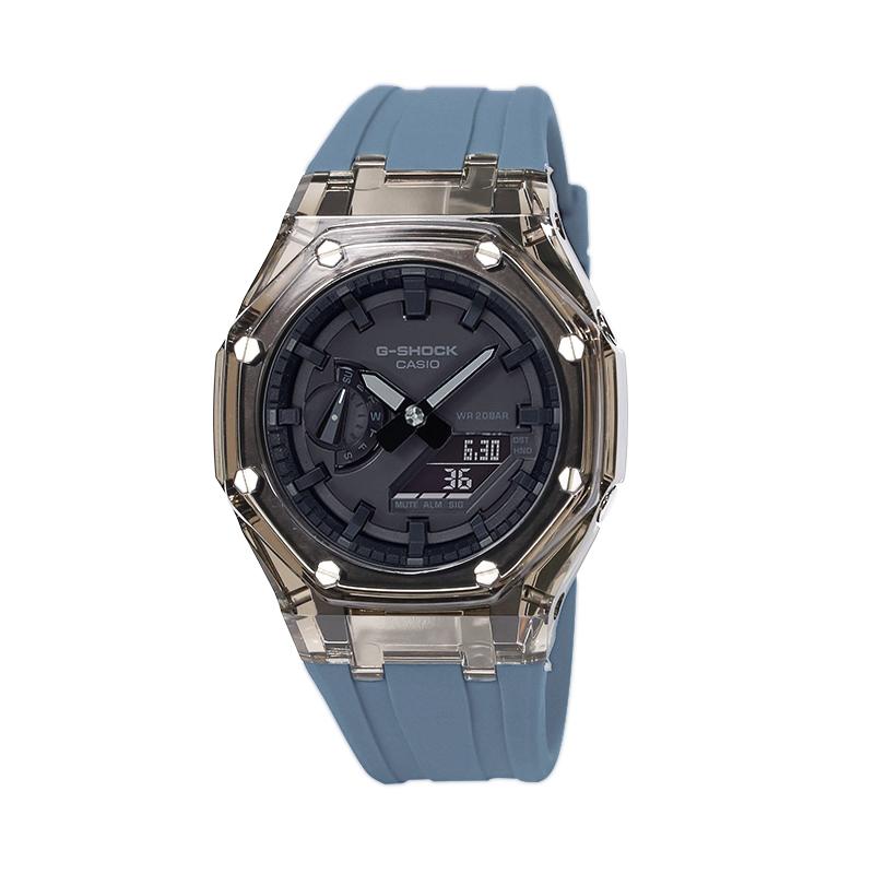 CASIO Unisex Liquid Crystal/Analog Dual Display Series Watch GA-2100-1A1(Watch4--)