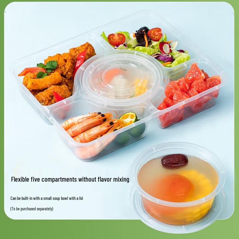 Xinyunfa 5-Compartment Disposable Food Container