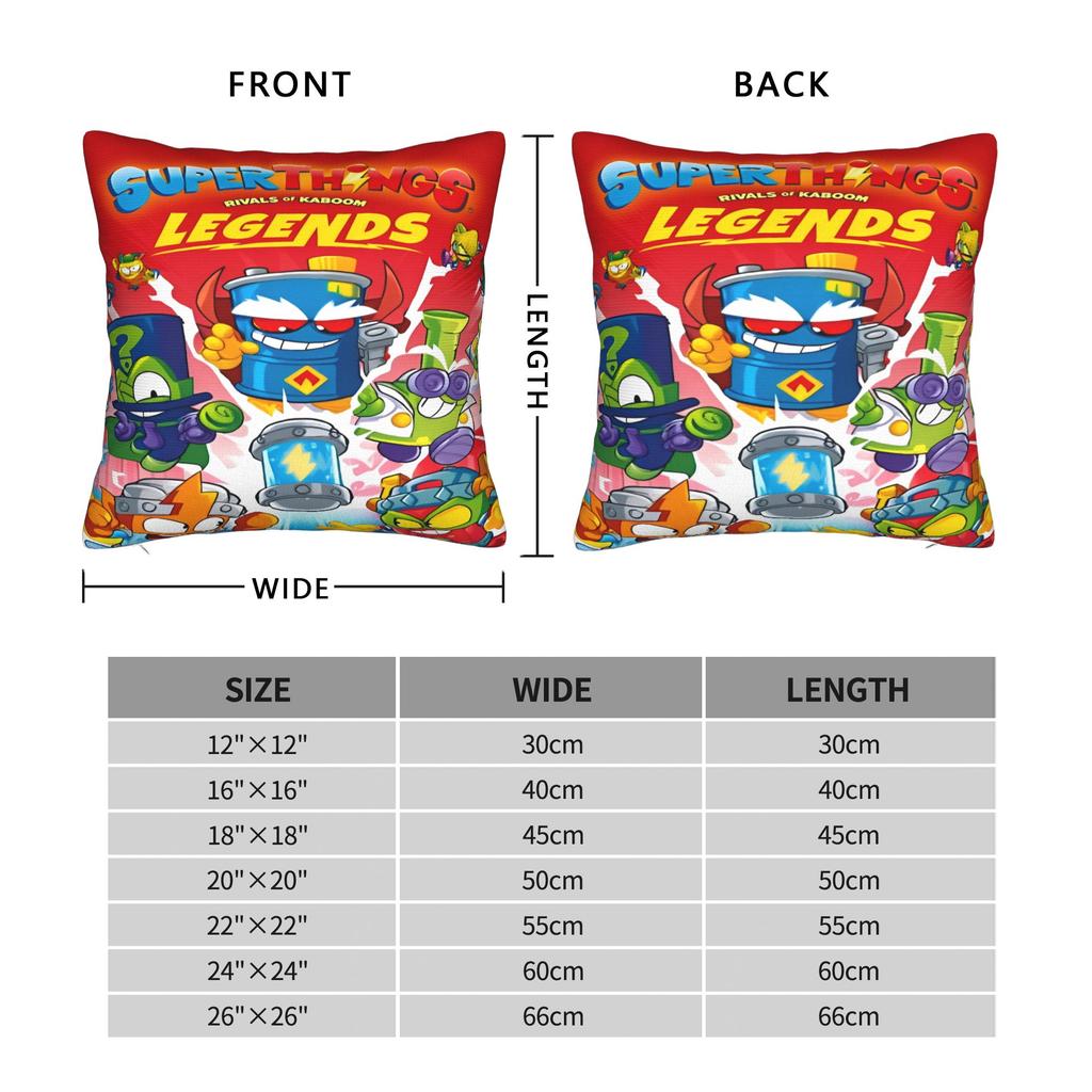SuperThings Cartoon Square Pillowcases Home Super Zings Kindergarten Cushion Cover Creative Home Decoration Pillowcase 45*45