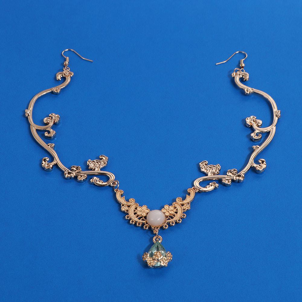 Luxus Strass-Haarband Fee Hanfu Kopfschmuck Sternenklare Glänzende Kopfkette Kopfschmuck