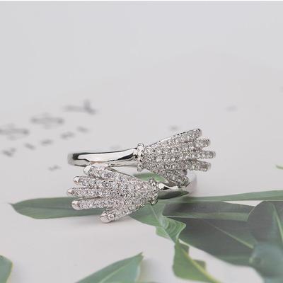 Omarm het Eeuwige: Damesring met Diamanten - Perfect Kerstcadeau voor Koppels