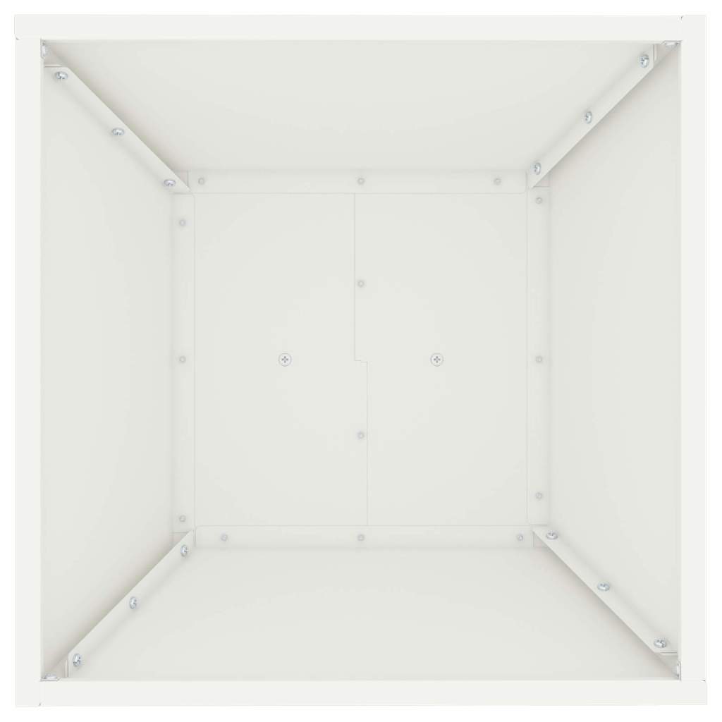 Column Planter White 40 x 40 x 100 cm