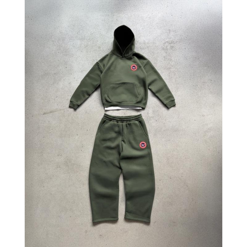 Y2K Retro Hoodie & Sweatpants Set - European & American Street Style