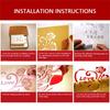 3D DIY Photo Frame Family Photo Acrylic Sticker Wall Decals Adhesive PVC Wall Stickers Mural Art Home Decor
