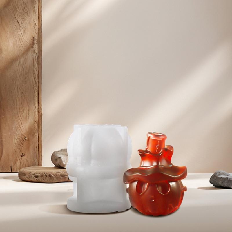 Skull Pumpkin Silicone Candle Molds for Candle Soap Halloween Decoration Multipurpose Silicone Mould For Epoxy Resin