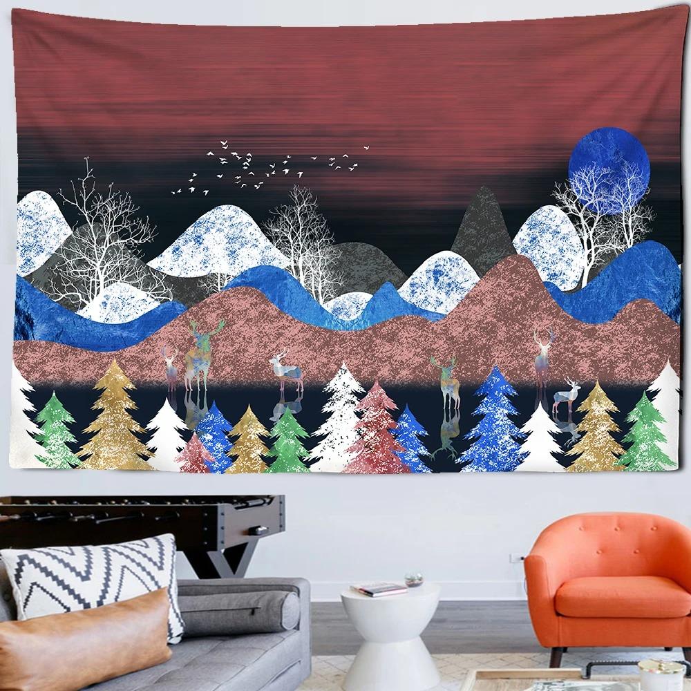 Abstract Wave Wall Hanging Home Wall Decoration Tapestry Office Living Room Tapestry