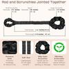 No Heat Hair Curling Rod with Scrunchies, Overnight Sleeping Satin Hair Roller Headband, Non-Heating Long Hair Curler for Women