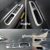 Car Door Armrest Panel Handle Holder Window Lift Switch Button Cover Trim Chrome for Peugeot 3008 2009 - 2013 2014 2015