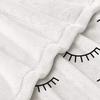 Abstract Closed Eyes Cute Eyelashes Blanket Lightweight Blankets All Season Throw Blanket for Couch Bed Soft Flannel Blanket