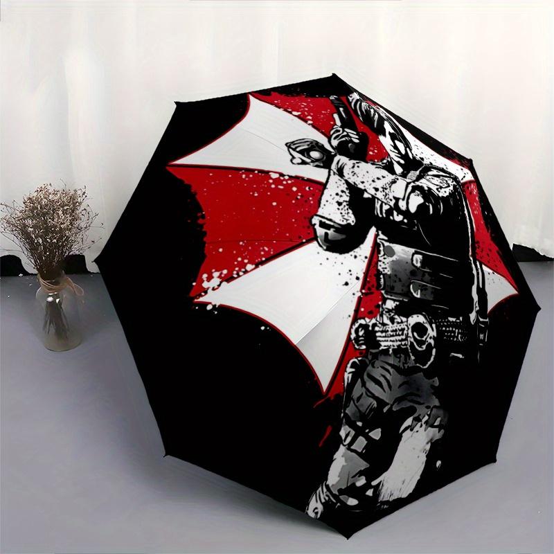 1pc Resident Evil Design Automatic Open/CloseUmbrella,Compact Umbrella for Men & Women Day Gift.N077
