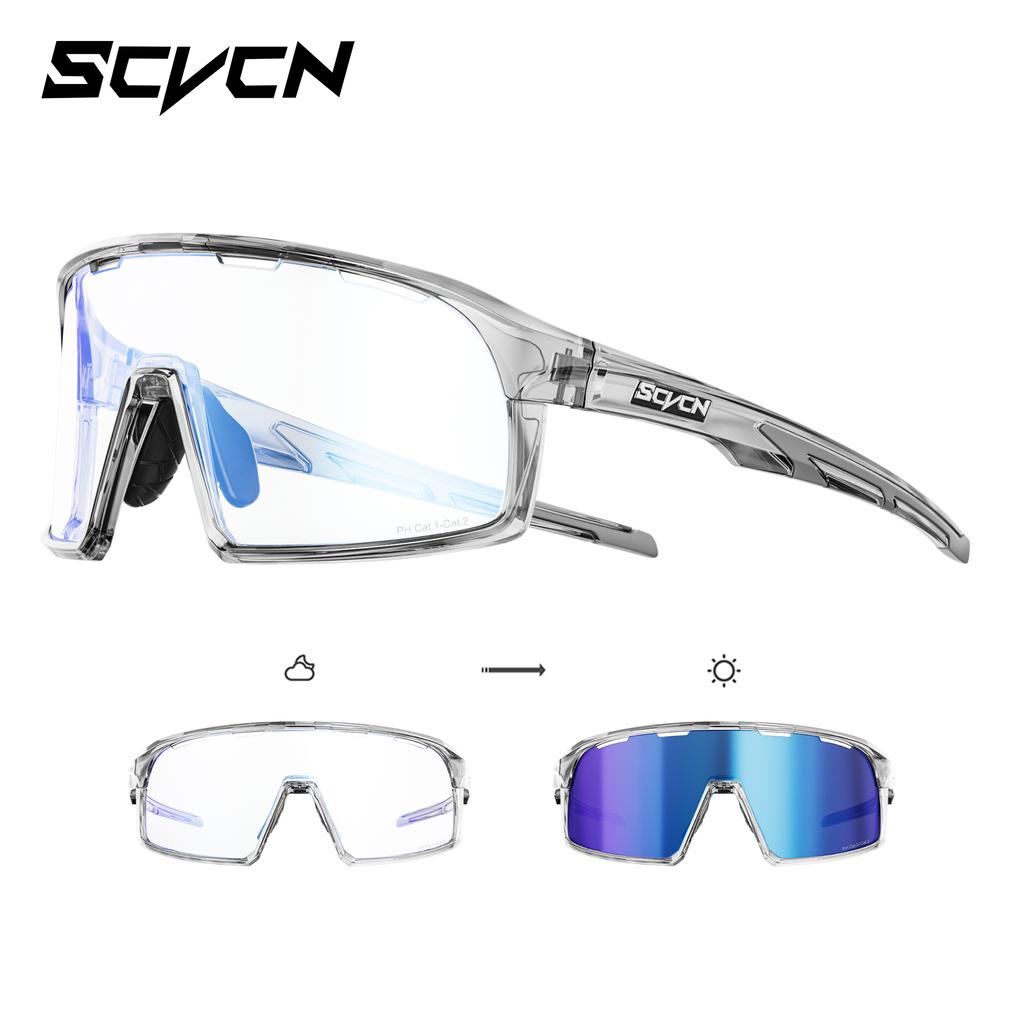 SCVCN Photochromic Cycling Sunglasses for Men Outdoor Y2k Bike Glasses Fishing Glasses Hiking Eyewear Bicycle Goggles UV400