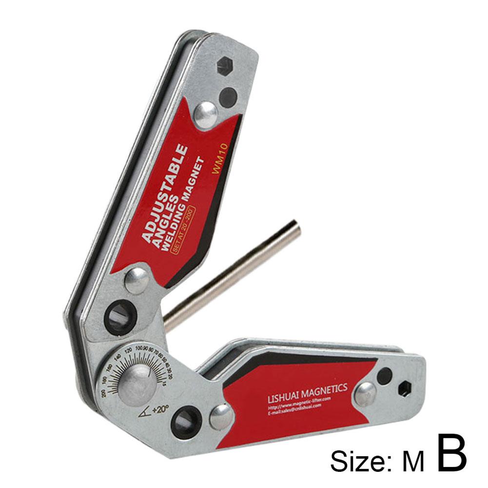 1 Stück Multi-Winkel Magnetklemme Werkzeug Schweißmagnet 20°-200° Verstellbare Winkel Magnetische Schweißklemme Halter Klein / Mittelgroß