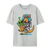 Astronaut Kangaroo TShirt Funny Gift TShirt Cute Personalized Top Tshirts Cotton Unisex Black Shirt Graphic Tees