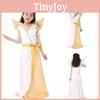 Princess Dress For Girls Elegant White Angel Costume For Children's Performances