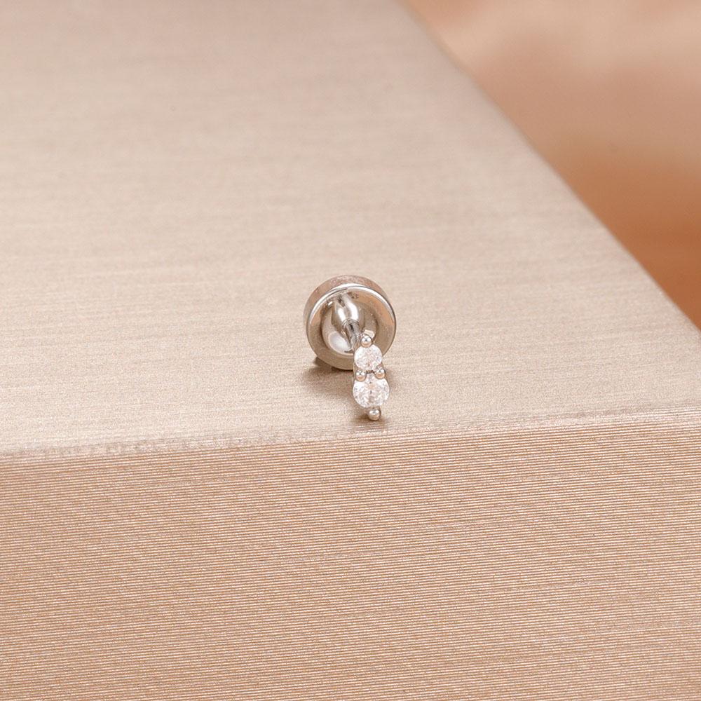 1PC Stainless Steel Star Moon Cartilage Piercing Earrings 18K Gold Plated Helix Tragus Ear Stud Earring Body Jewelry Bijoux Gift